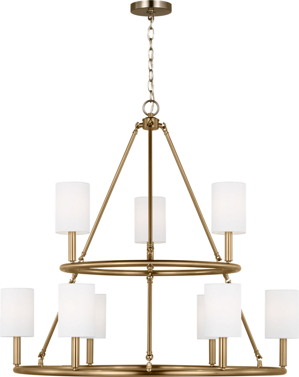 Egmont Extra Large Chandelier Satin Brass