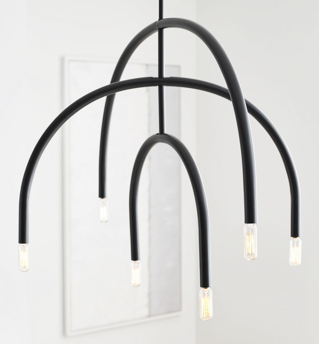 Hadden Large Chandelier Midnight Black