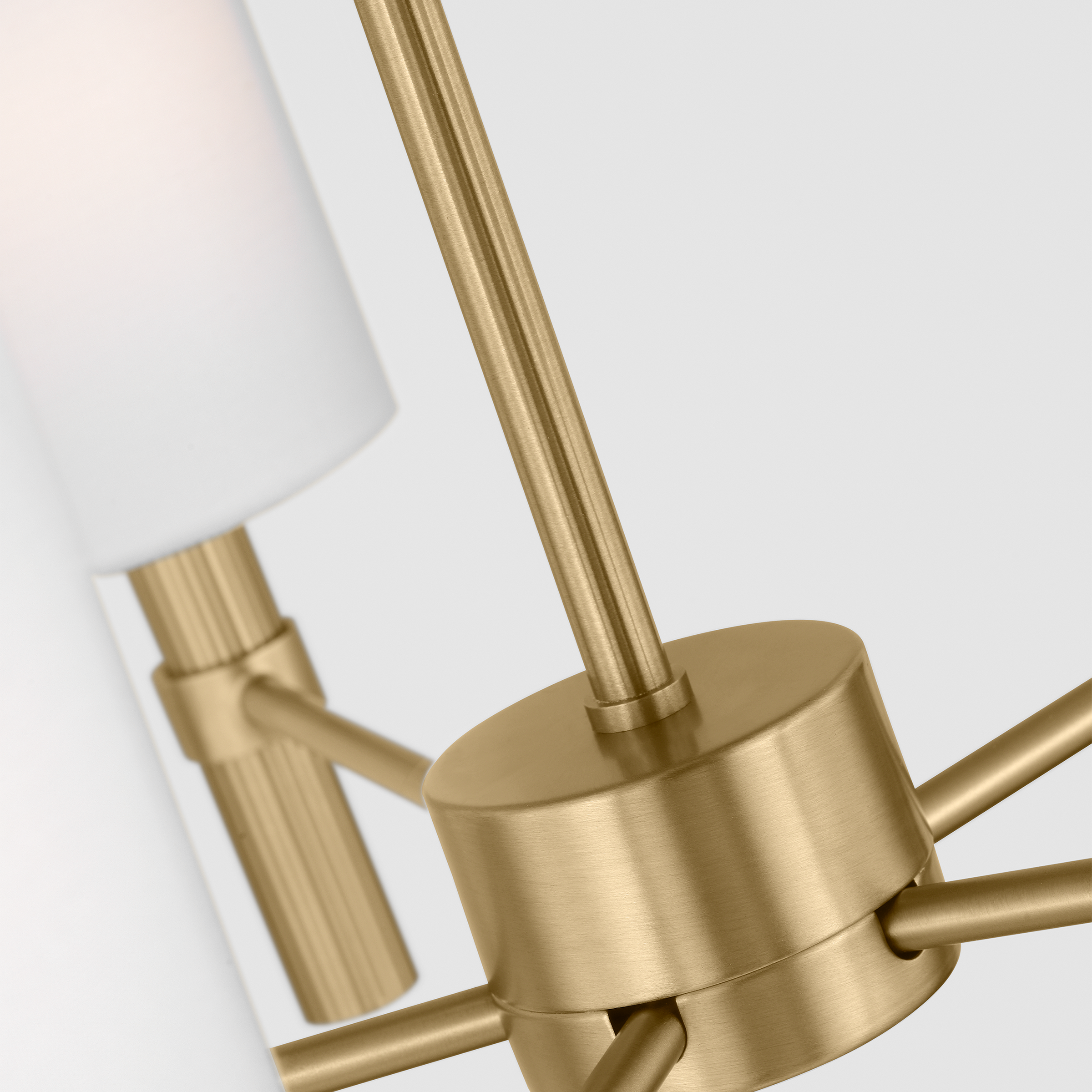 Manor Medium Chandelier Satin Brass