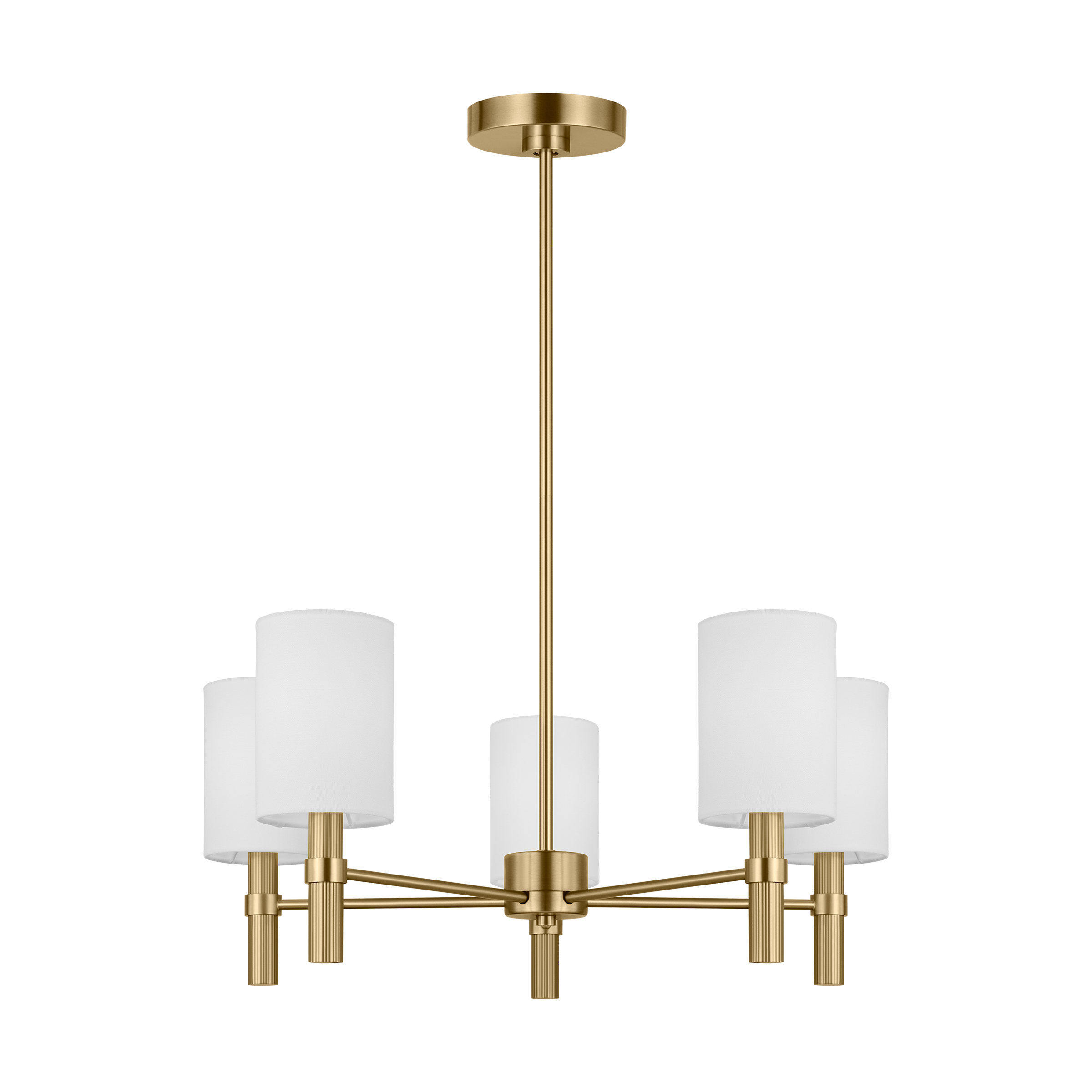 Manor Medium Chandelier Satin Brass