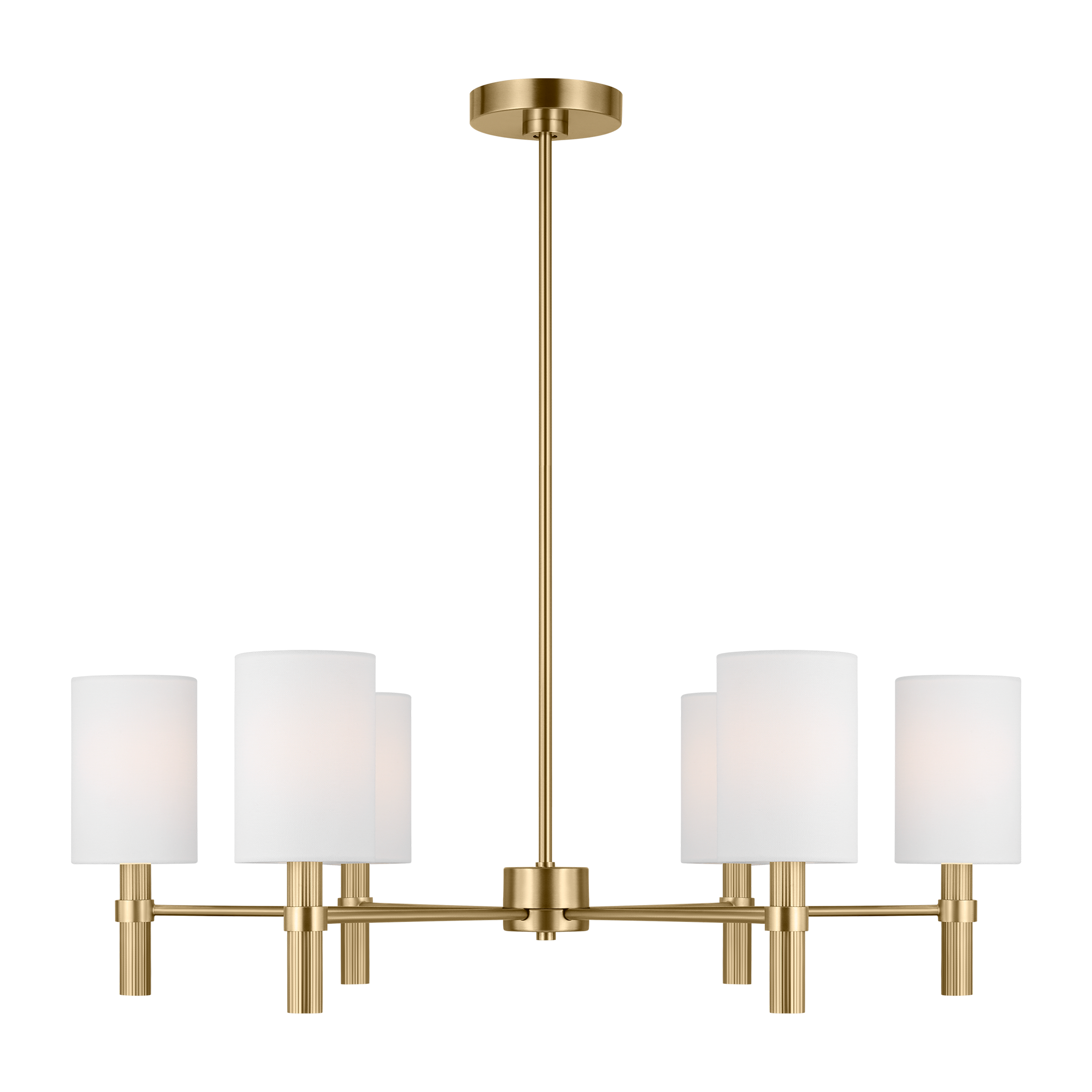 Manor Large Chandelier Satin Brass