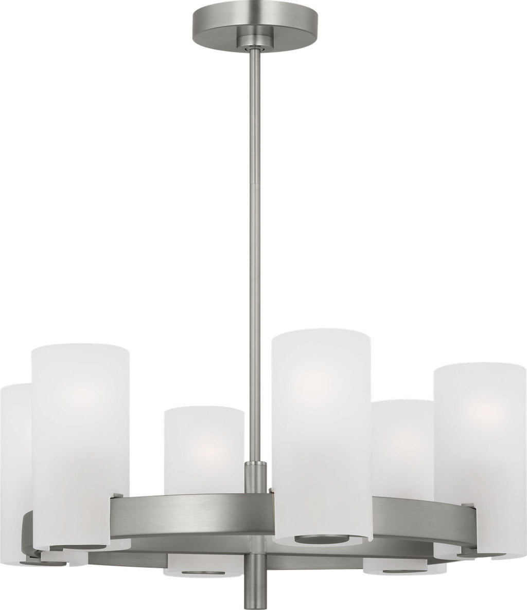 Rhode Medium Chandelier Brushed Steel