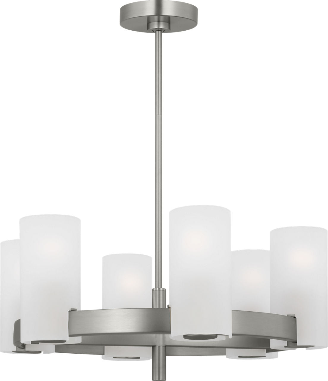Rhode Medium Chandelier Brushed Steel