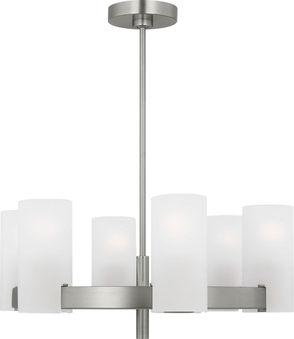 Rhode Medium Chandelier Brushed Steel