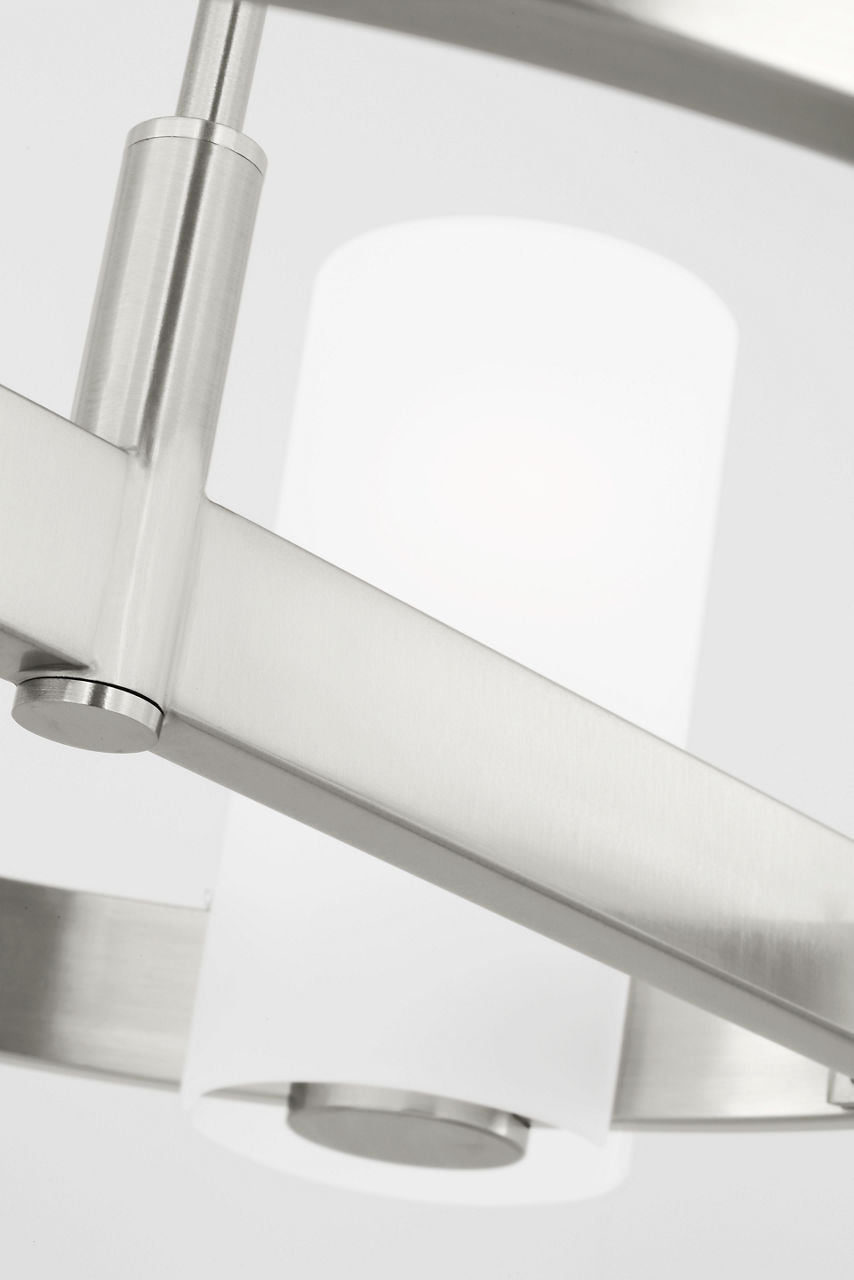 Rhode Medium Chandelier Brushed Steel