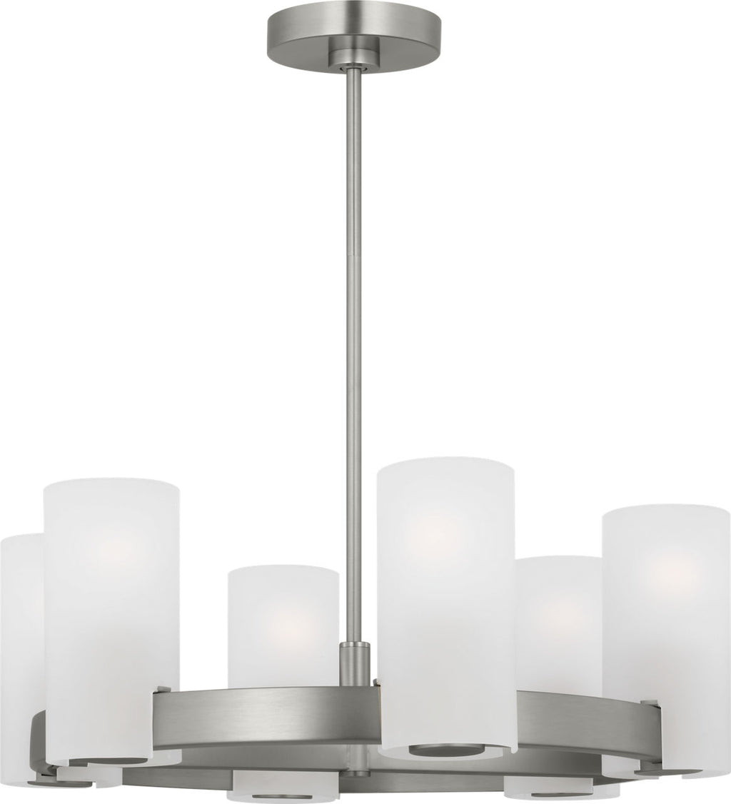 Rhode Medium Chandelier Brushed Steel