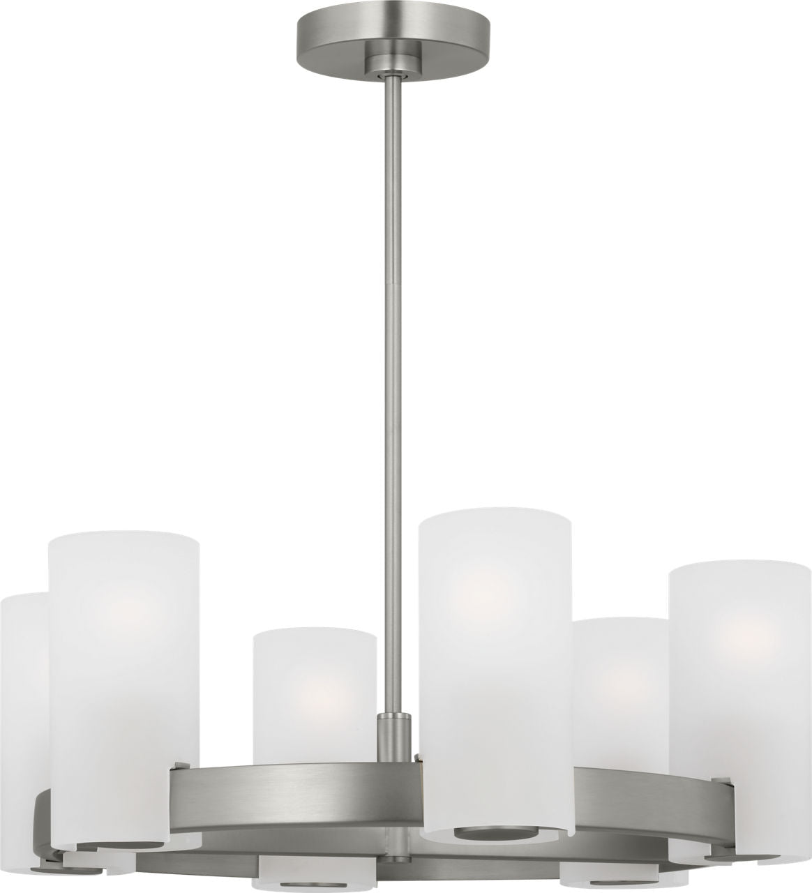 Rhode Medium Chandelier Brushed Steel