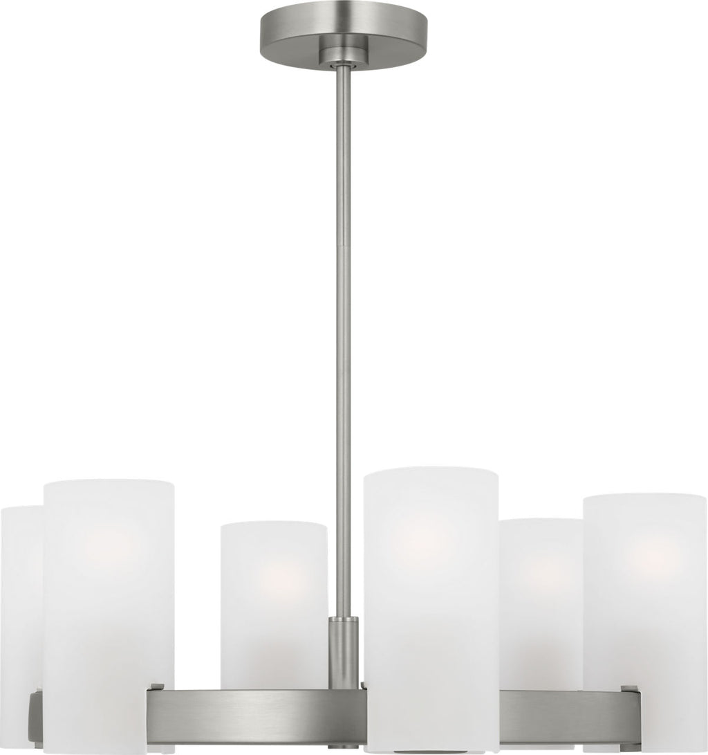 Rhode Medium Chandelier Brushed Steel