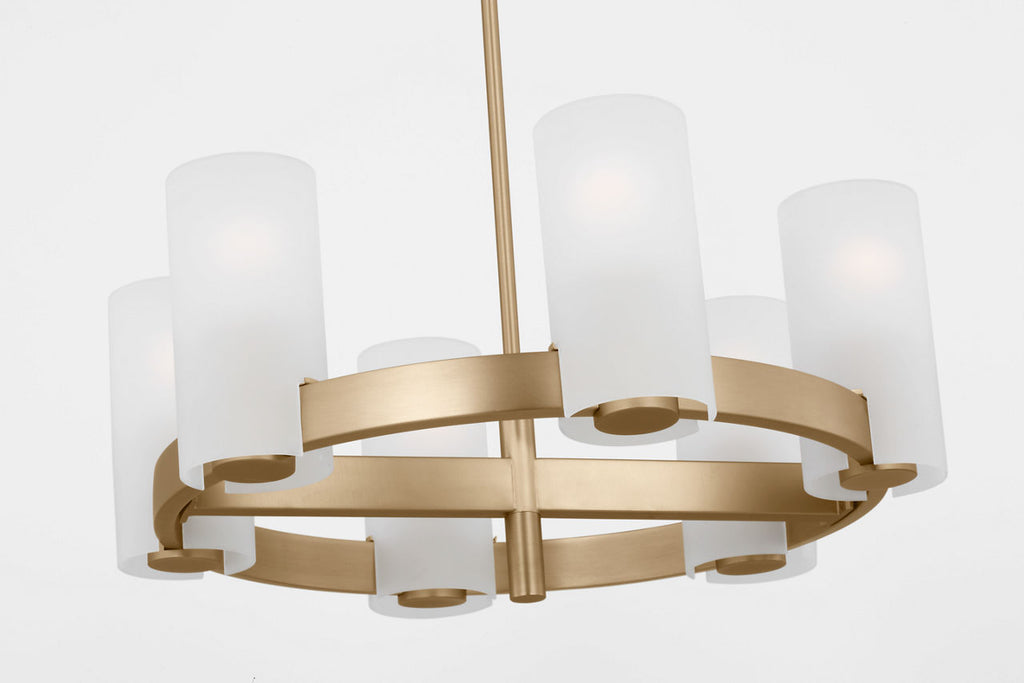 Rhode Medium Chandelier Satin Brass
