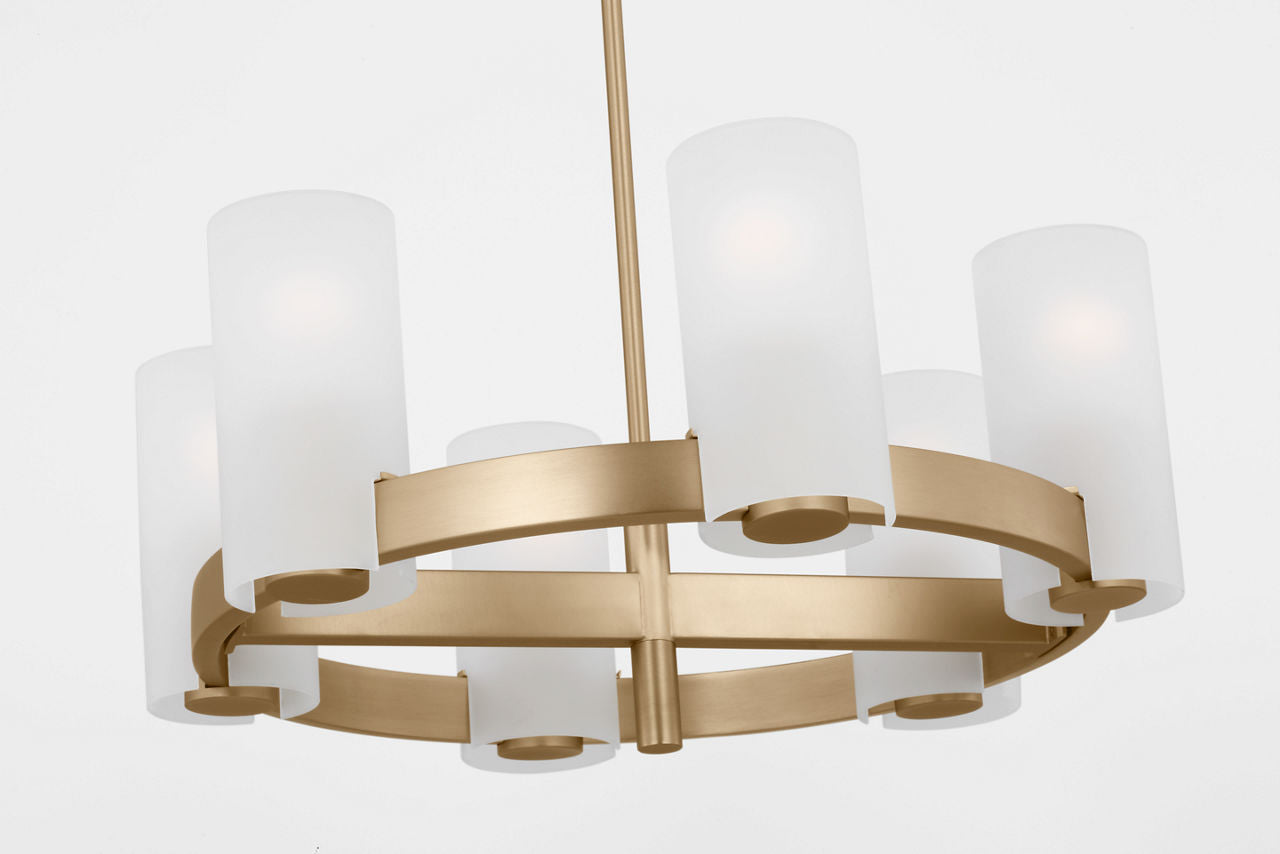 Rhode Medium Chandelier Satin Brass