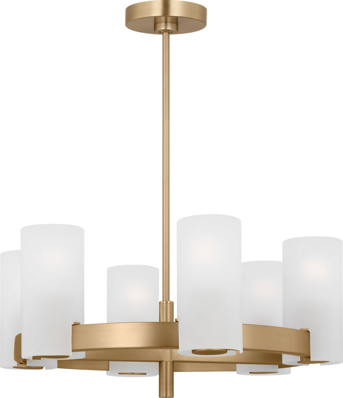 Rhode Medium Chandelier Satin Brass