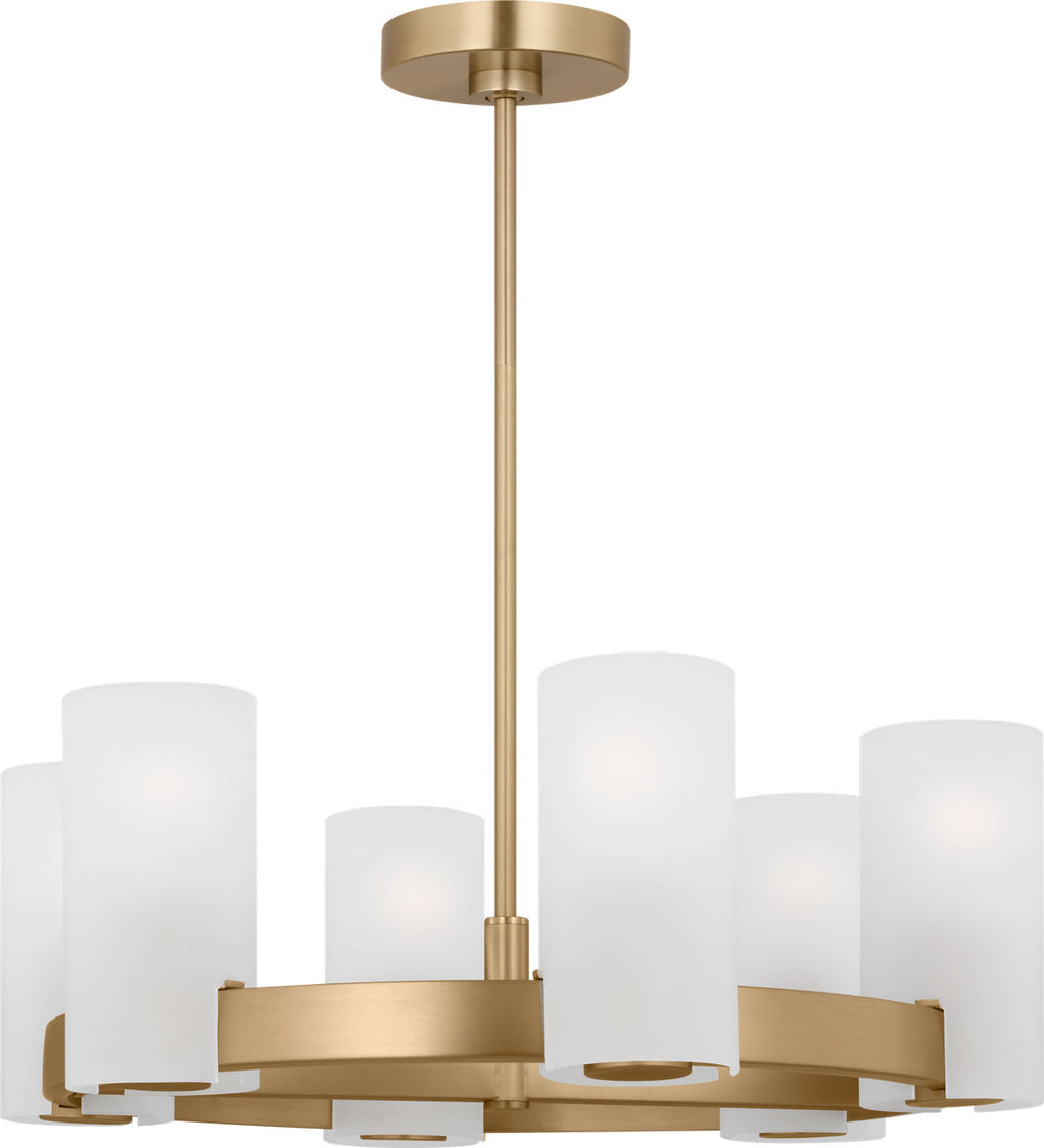 Rhode Medium Chandelier Satin Brass