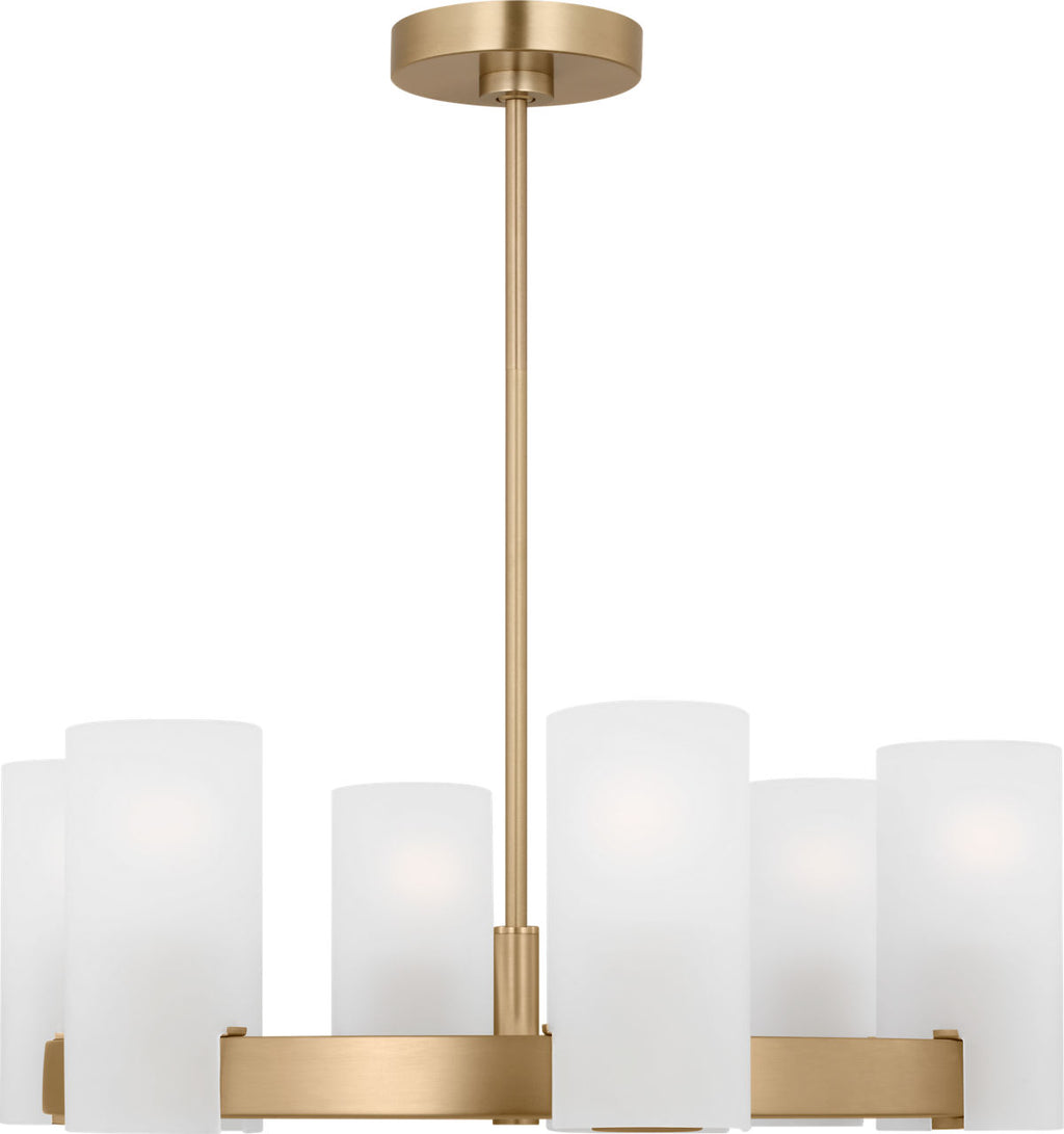 Rhode Medium Chandelier Satin Brass