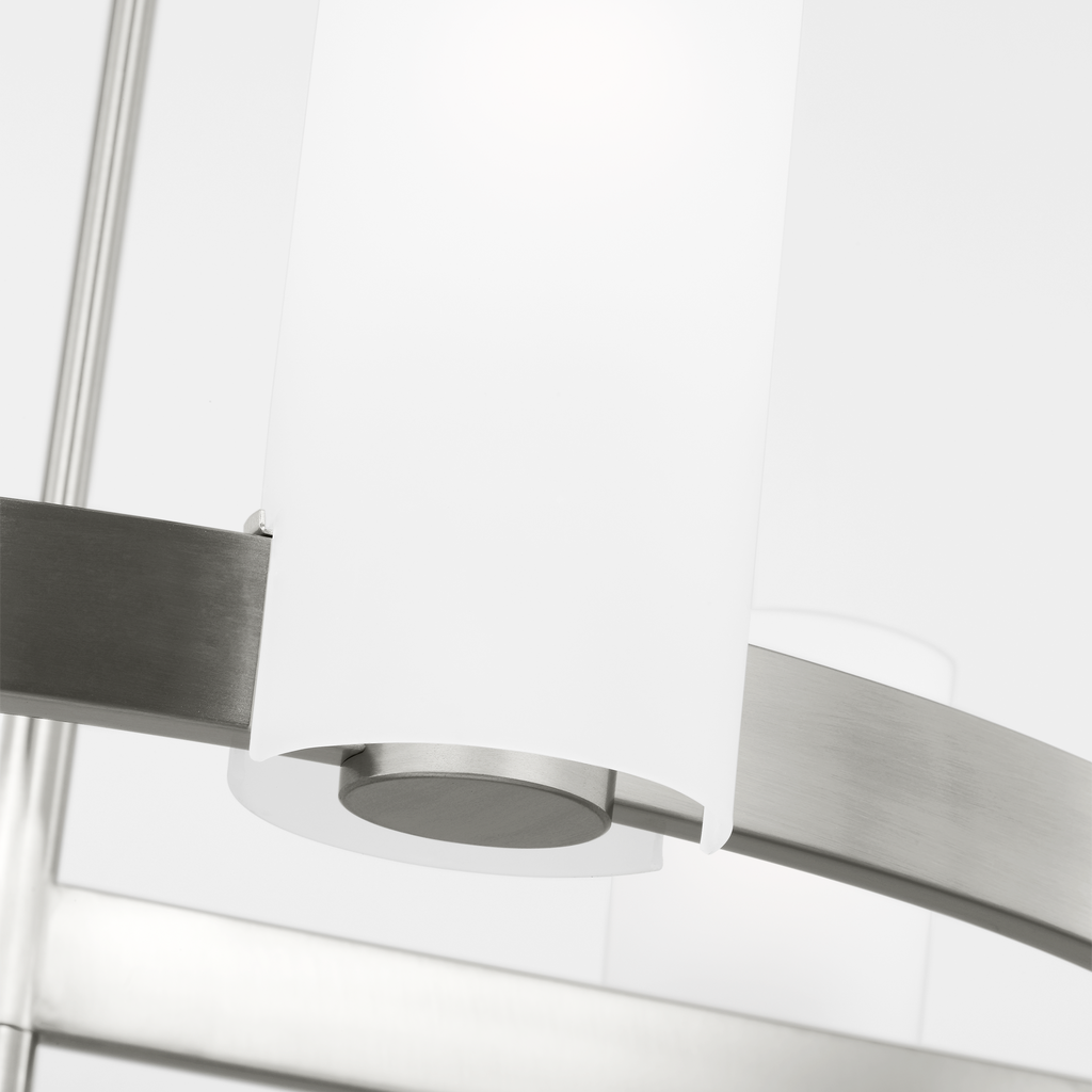 Rhode Large Chandelier Brushed Steel