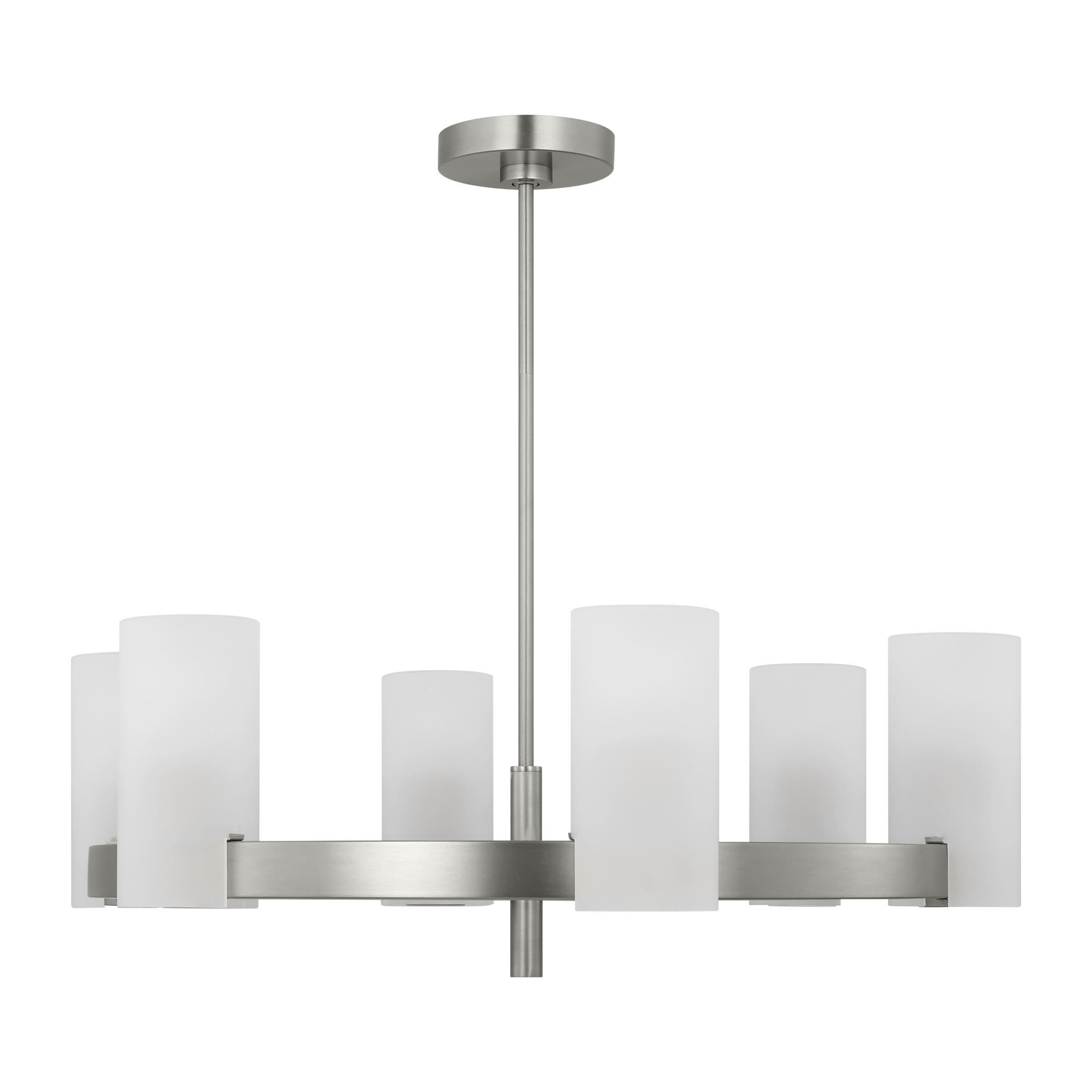 Rhode Large Chandelier Brushed Steel