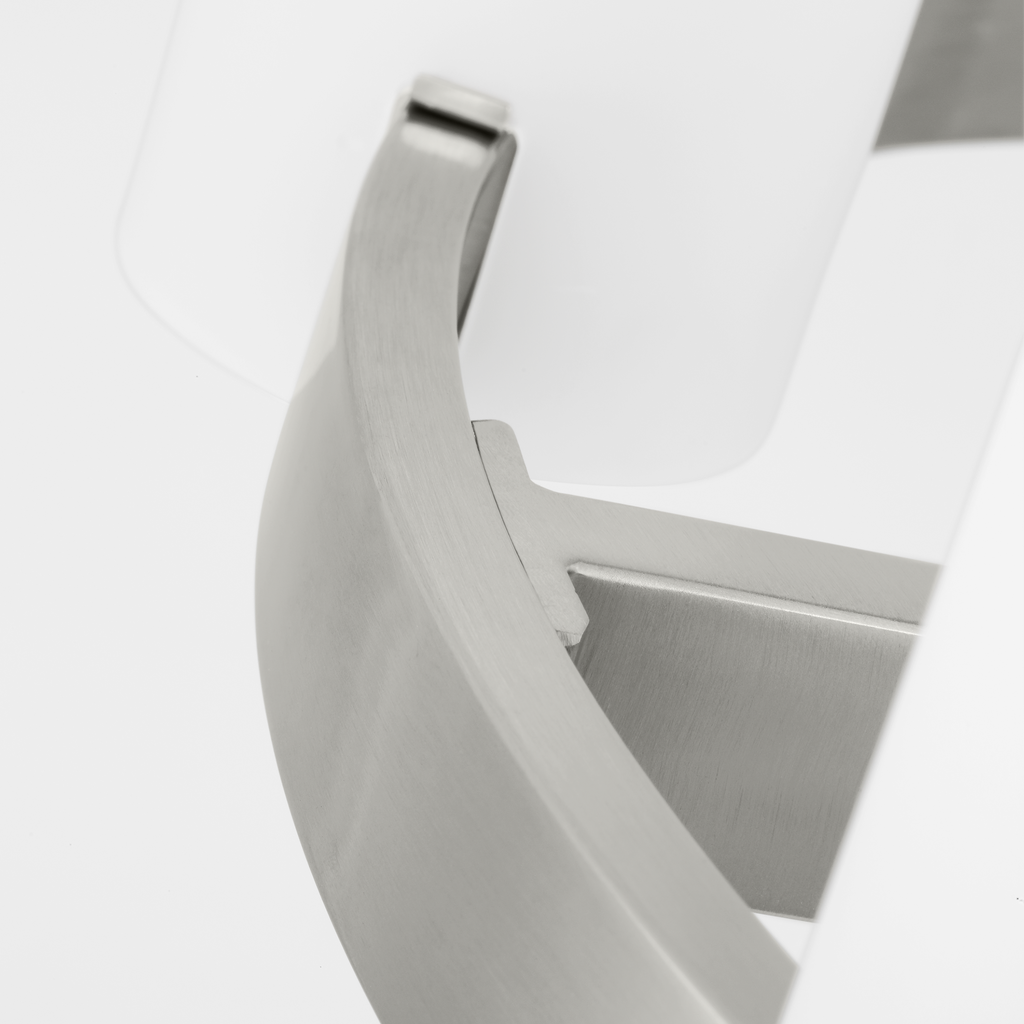 Rhode Large Chandelier Brushed Steel