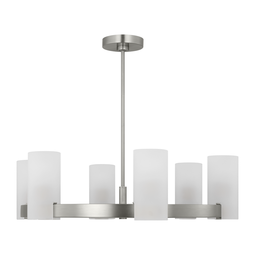 Rhode Large Chandelier Brushed Steel