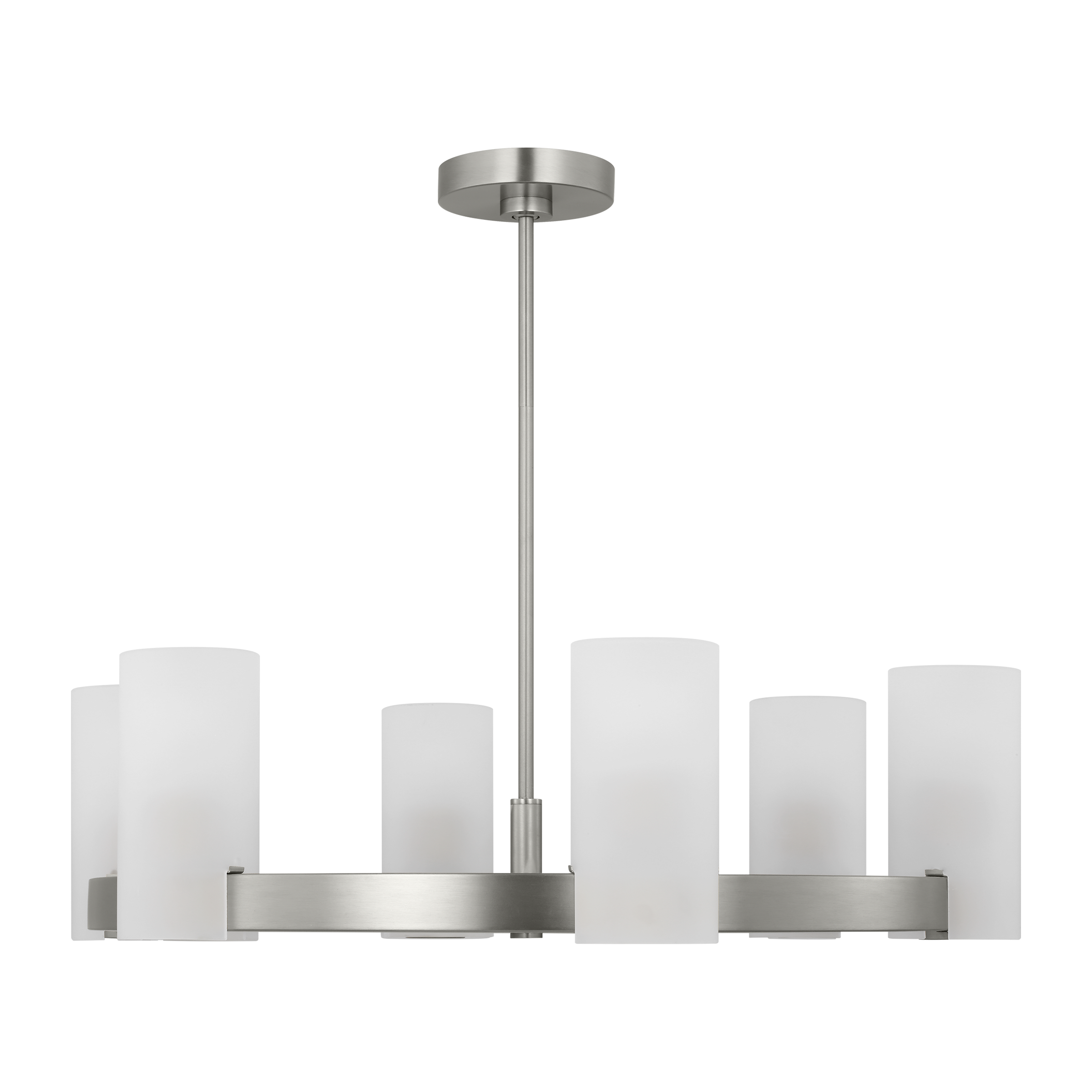 Rhode Large Chandelier Brushed Steel