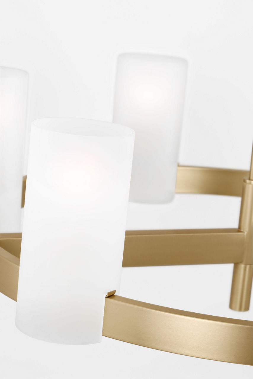 Rhode Large Chandelier Satin Brass