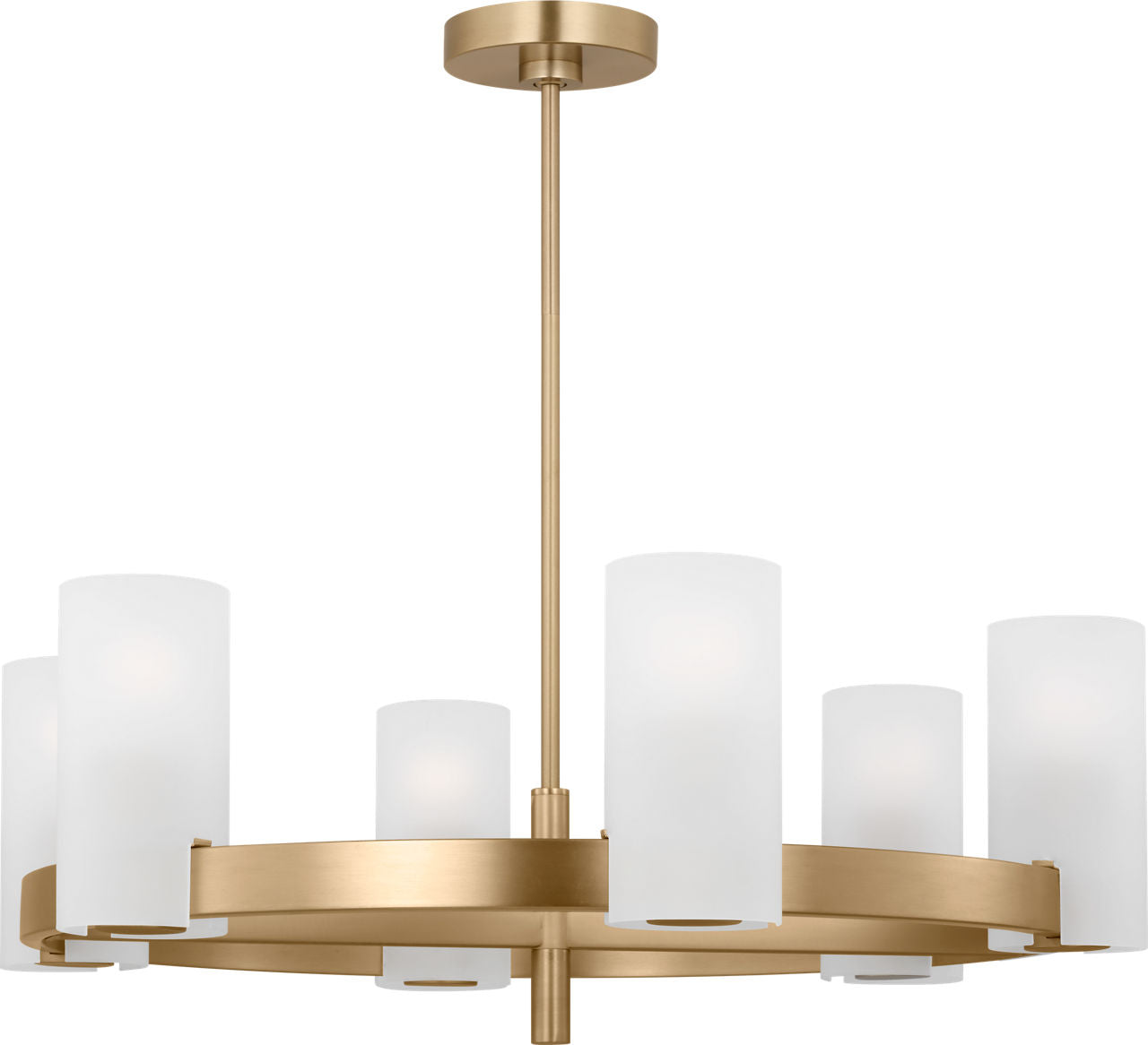 Rhode Large Chandelier Satin Brass
