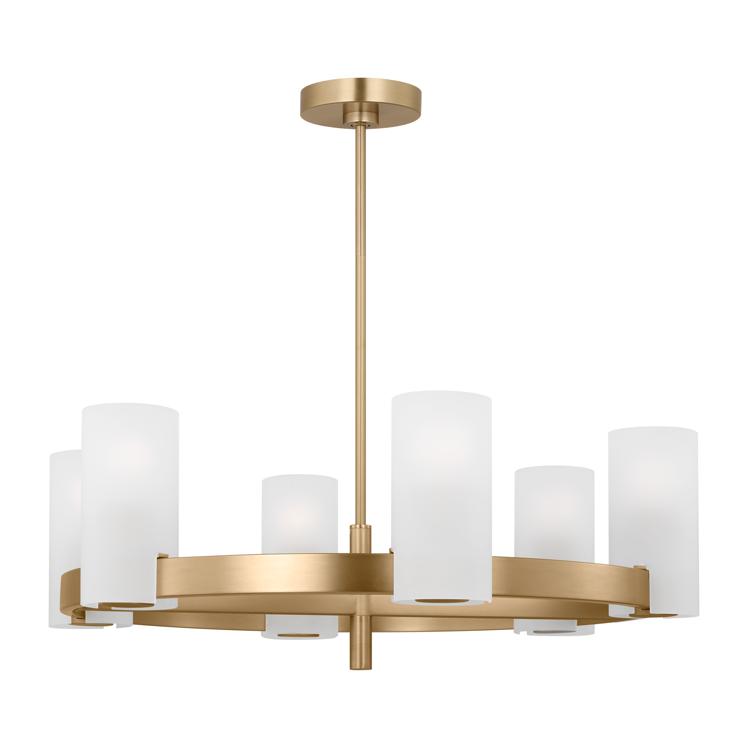 Rhode Large Chandelier Satin Brass