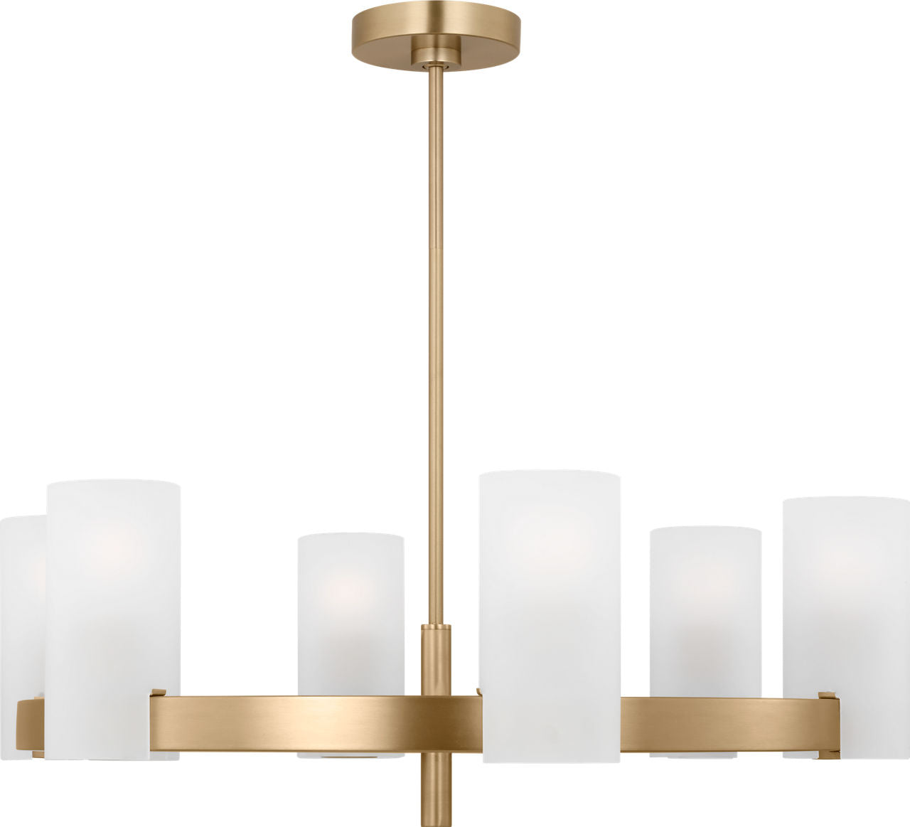 Rhode Large Chandelier Satin Brass