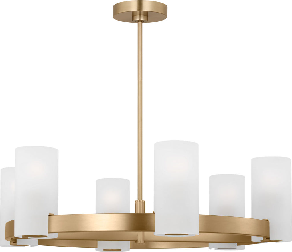 Rhode Large Chandelier Satin Brass