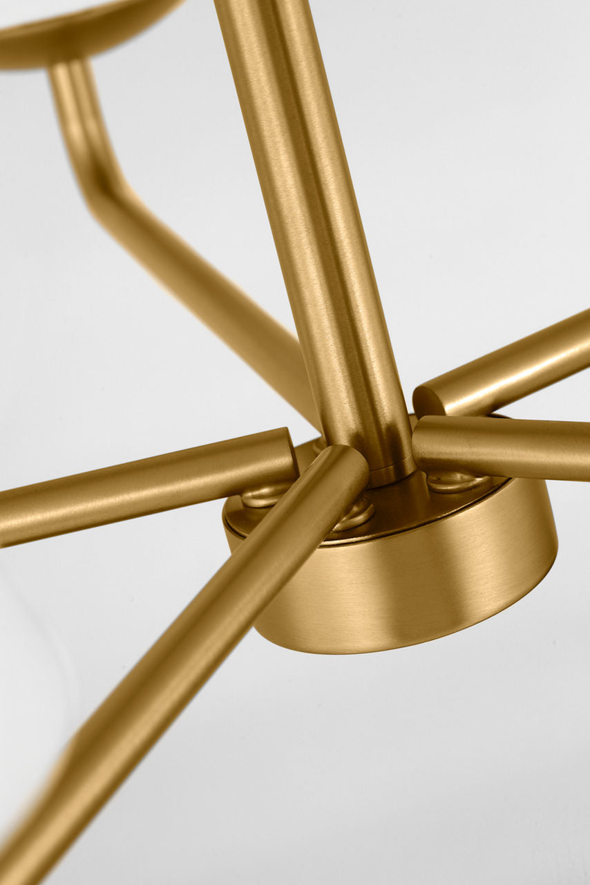 Albion Medium Chandelier Satin Brass