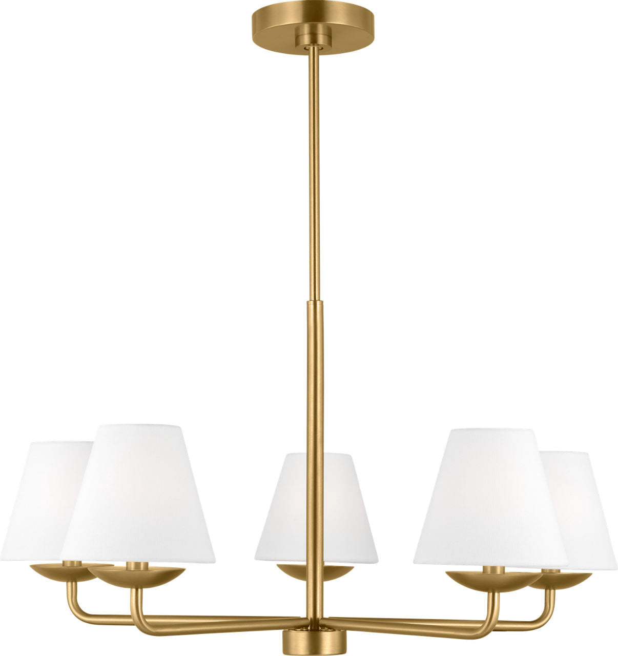 Albion Medium Chandelier Satin Brass