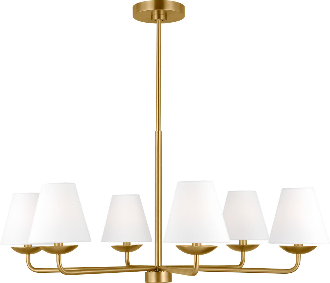 Albion Large Chandelier Satin Brass