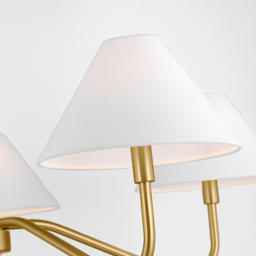 Eldon Large Chandelier Satin Brass