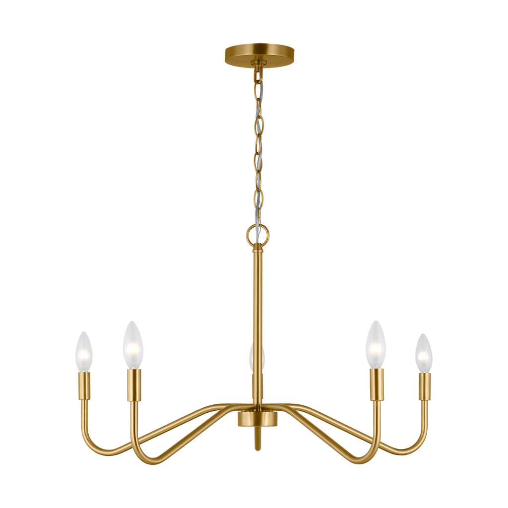 Eldon Large Chandelier Satin Brass