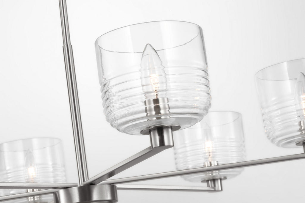 Lochdale Large Chandelier Brushed Nickel