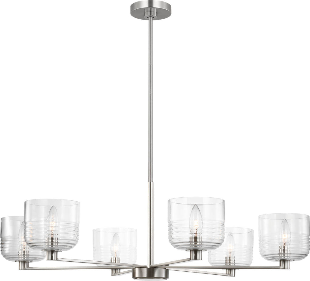 Lochdale Large Chandelier Brushed Nickel