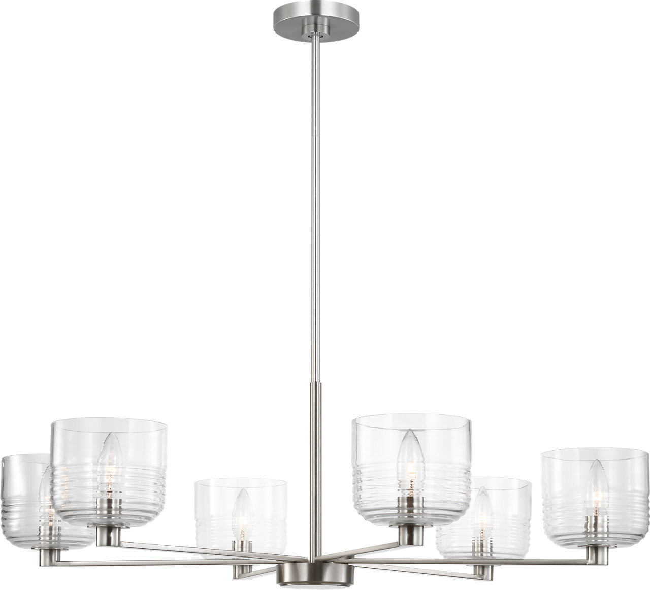 Lochdale Large Chandelier Brushed Nickel