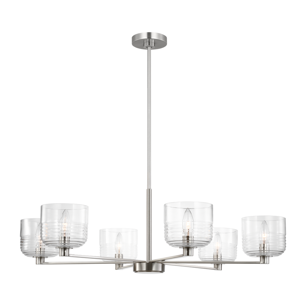 Lochdale Large Chandelier Brushed Nickel