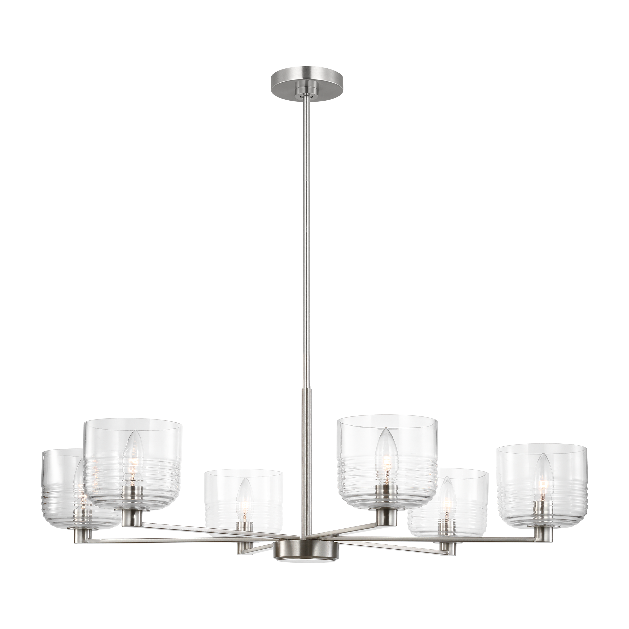 Lochdale Large Chandelier Brushed Nickel