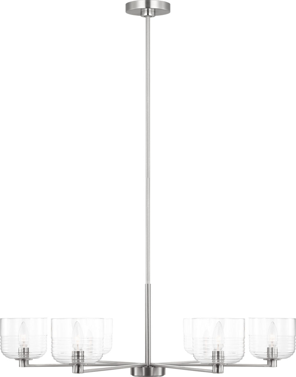 Lochdale Large Chandelier Brushed Nickel