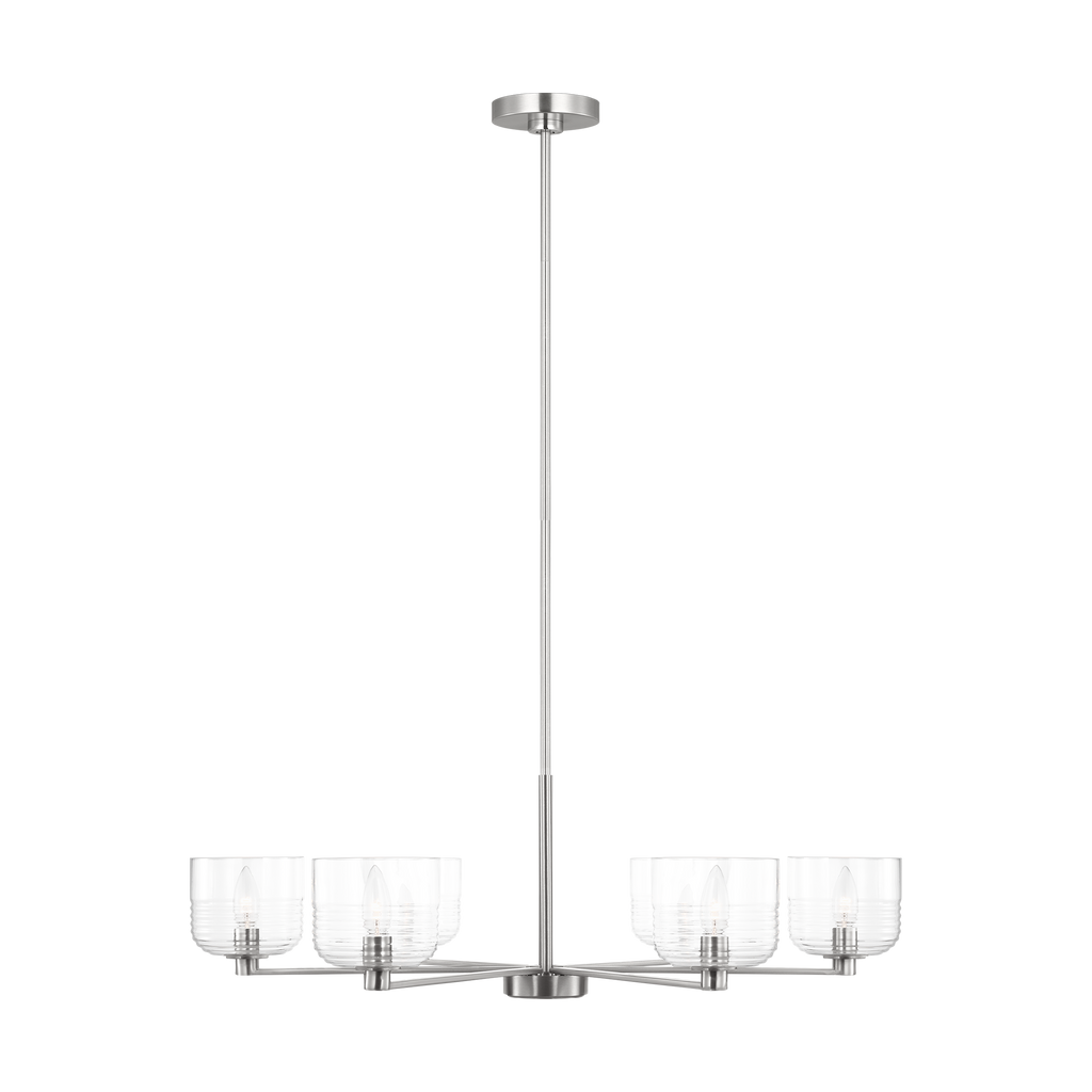 Lochdale Large Chandelier Brushed Nickel