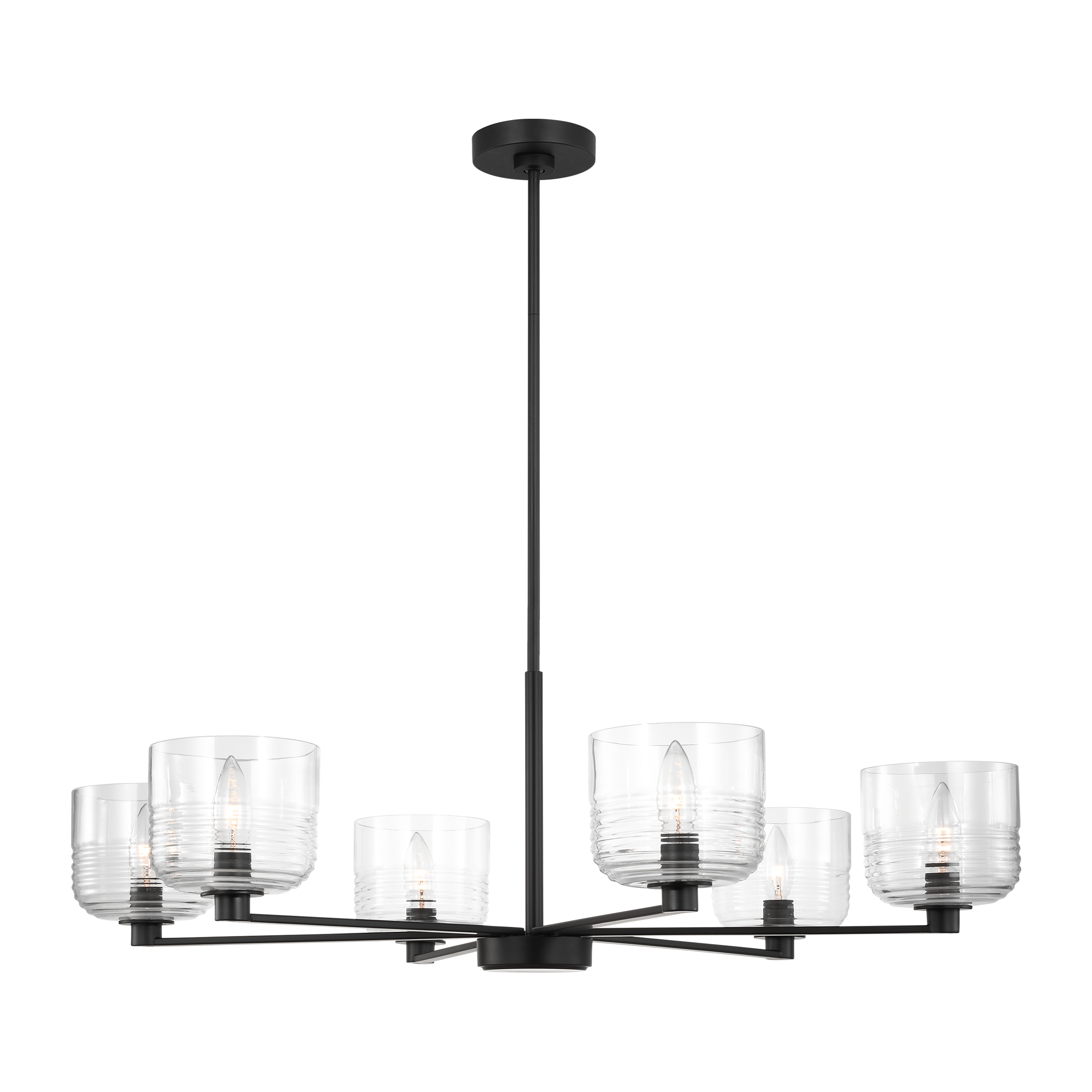 Lochdale Large Chandelier Midnight Black