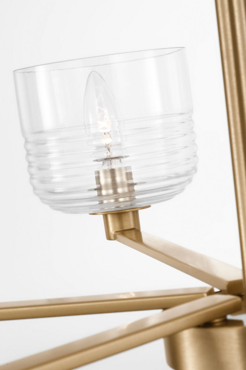Lochdale Large Chandelier Satin Brass