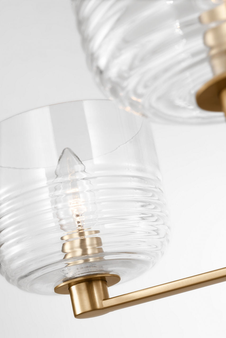 Lochdale Large Chandelier Satin Brass