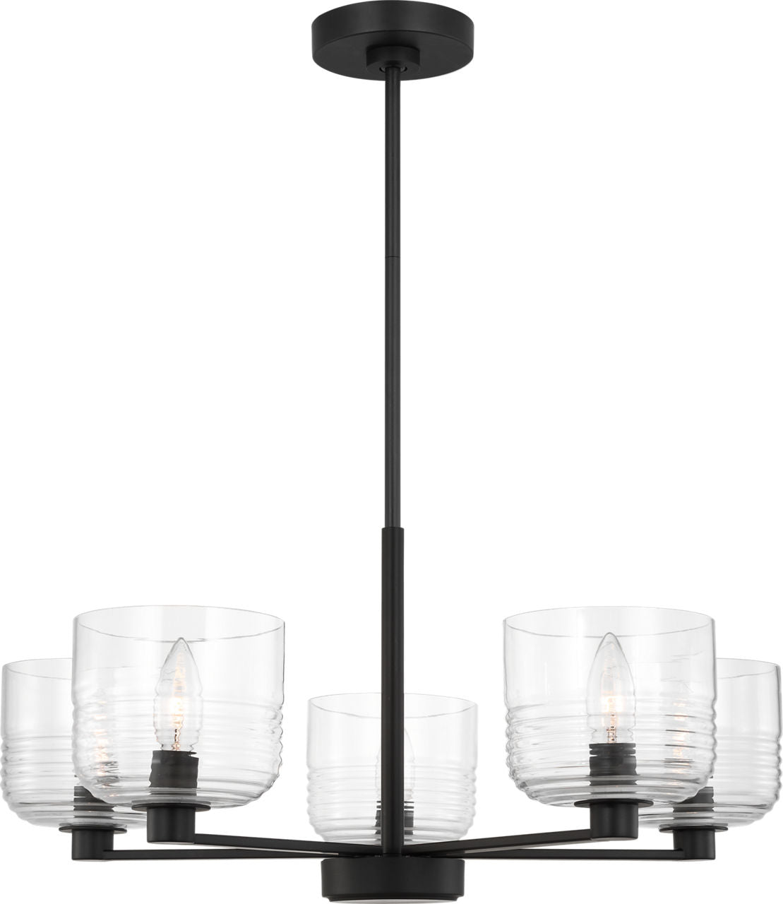 Lochdale Medium Chandelier Midnight Black