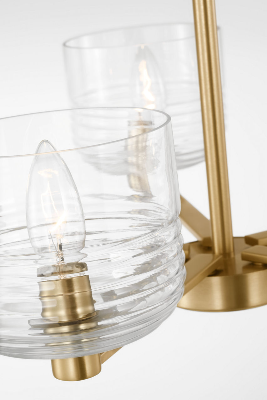 Lochdale Medium Chandelier Satin Brass
