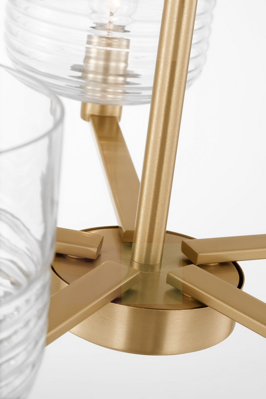 Lochdale Medium Chandelier Satin Brass