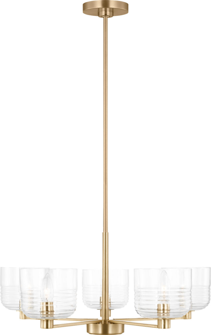 Lochdale Medium Chandelier Satin Brass
