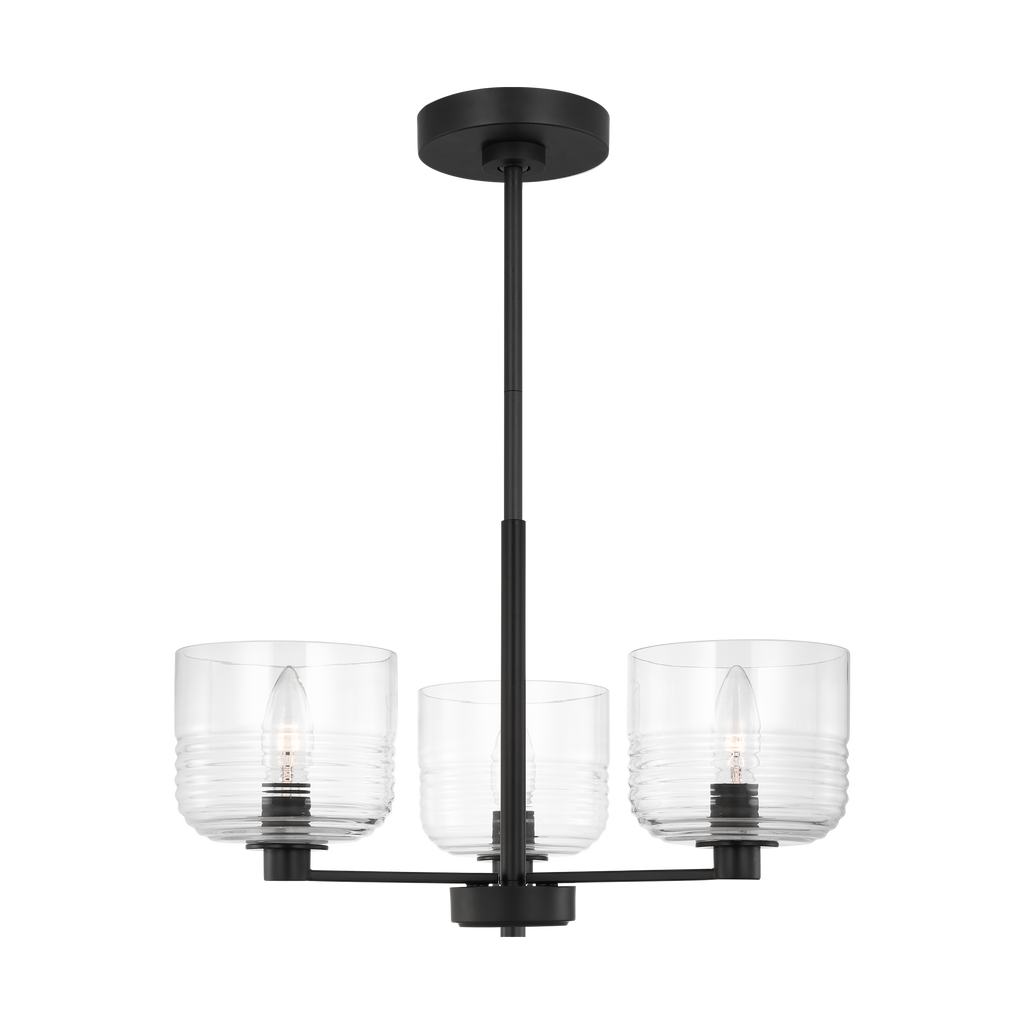 Lochdale Small Chandelier Midnight Black