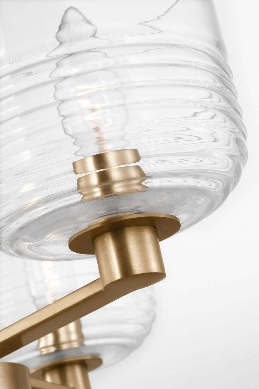 Lochdale Small Chandelier Satin Brass