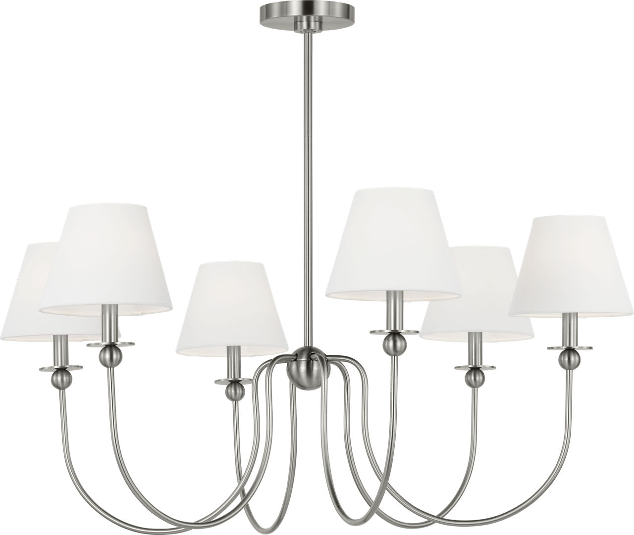 Elsay Large Chandelier Brushed Nickel