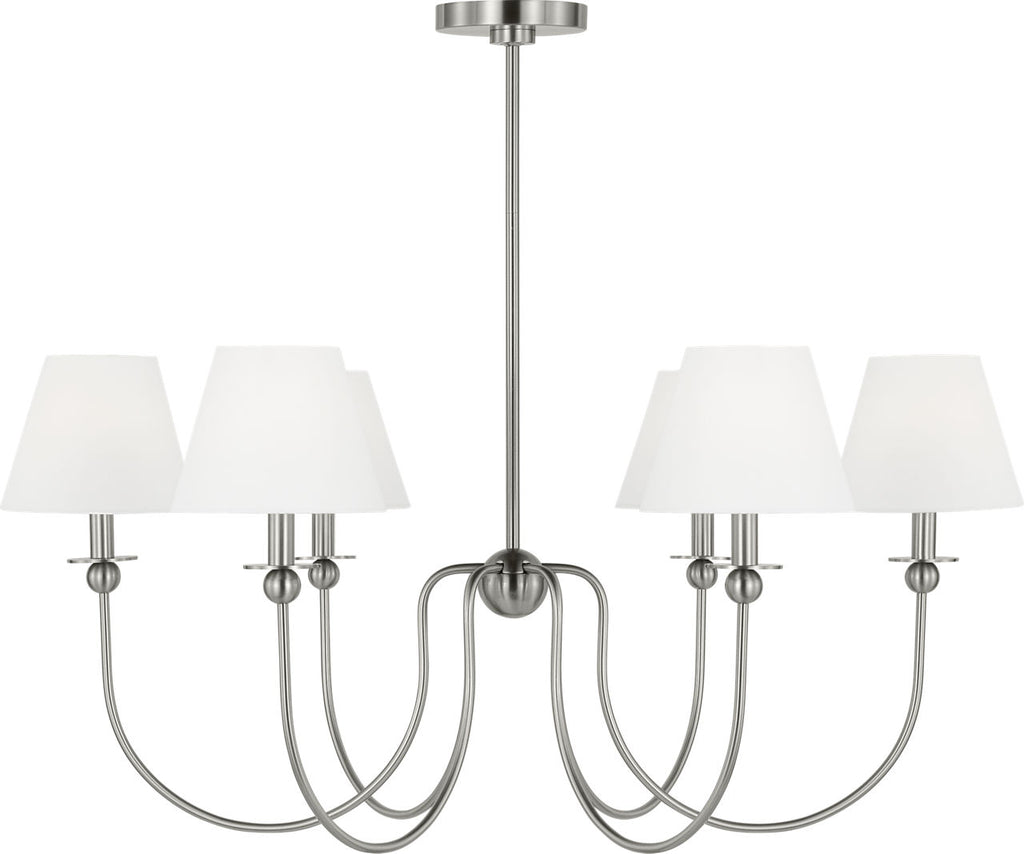 Elsay Large Chandelier Brushed Nickel